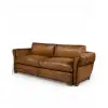 Painted Bison Leather Sofa